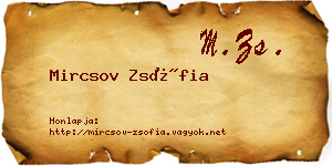 Mircsov Zsófia névjegykártya
